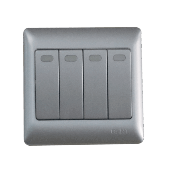 4 gang big button switch chnt