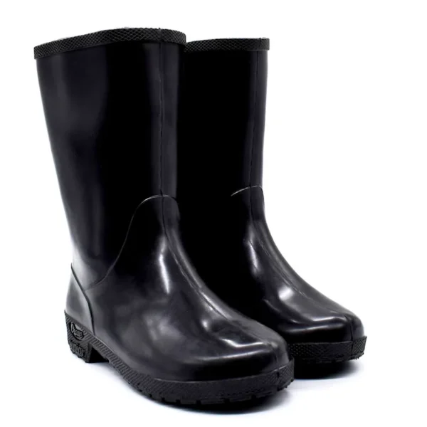 Black Steel Toe Gumboots