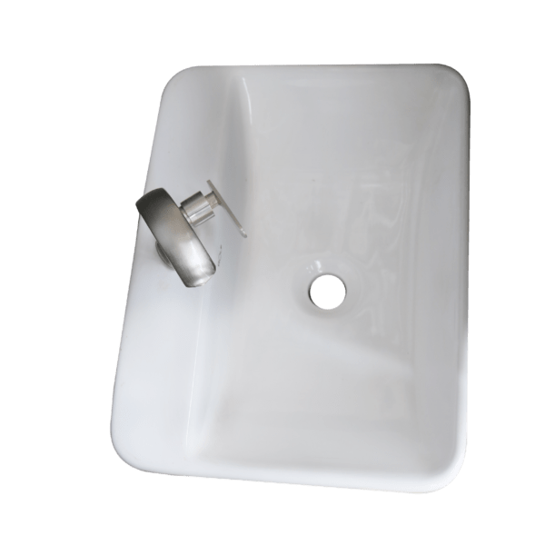 Hand wash basin rectangular.
