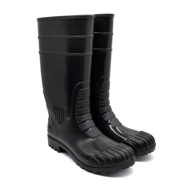Black Steel Toe Gumboots