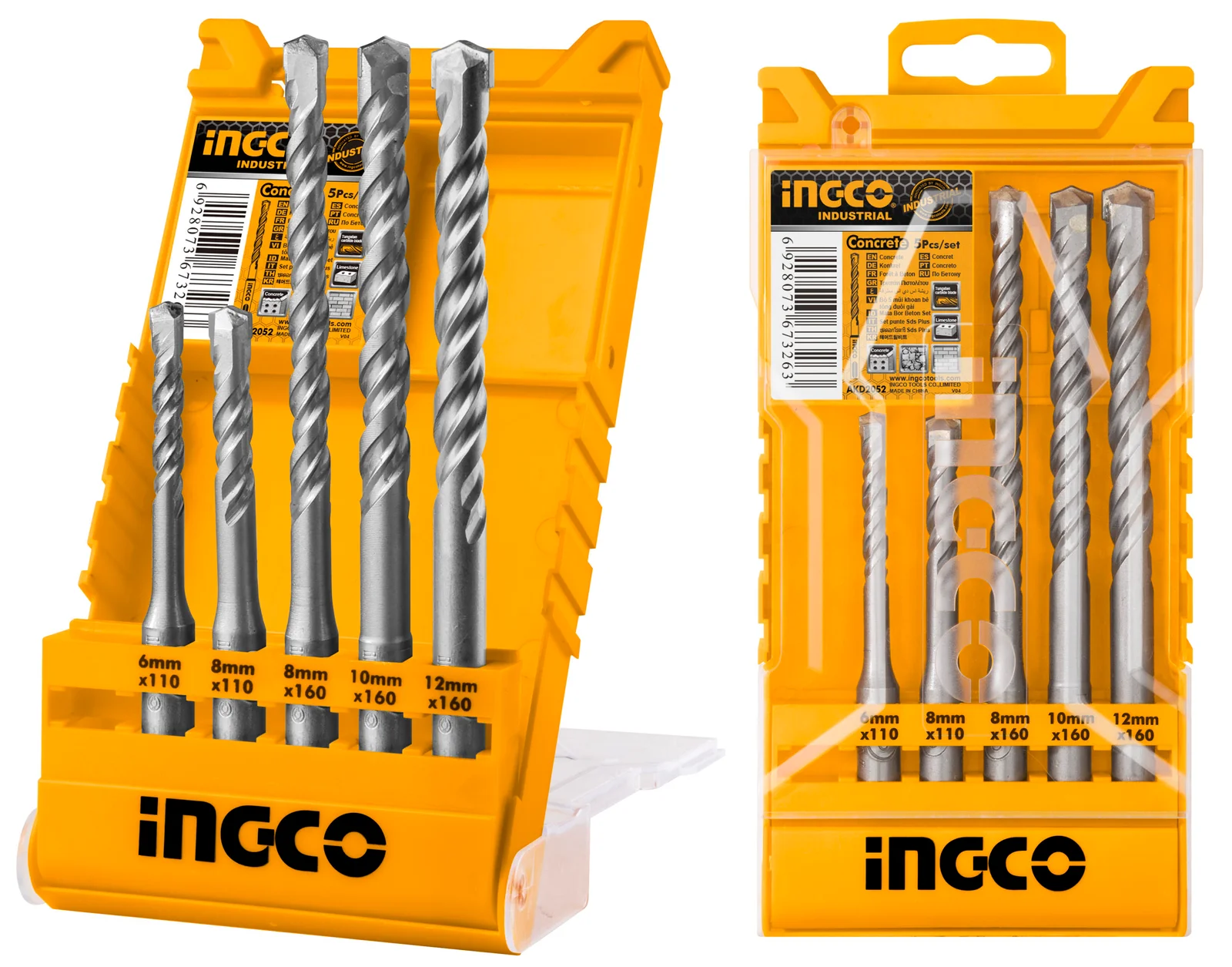 INGCO-AKD2052-5-Pcs-SDS-plus-hammer-drill-bits-set INGCO:SDS Hammer drill bits set
